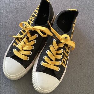 Pittsburgh Steelers canvas sneakers-SZ 8